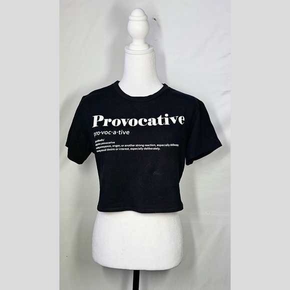 Medium Black Proactive Crop Top - Picture 1 of 4